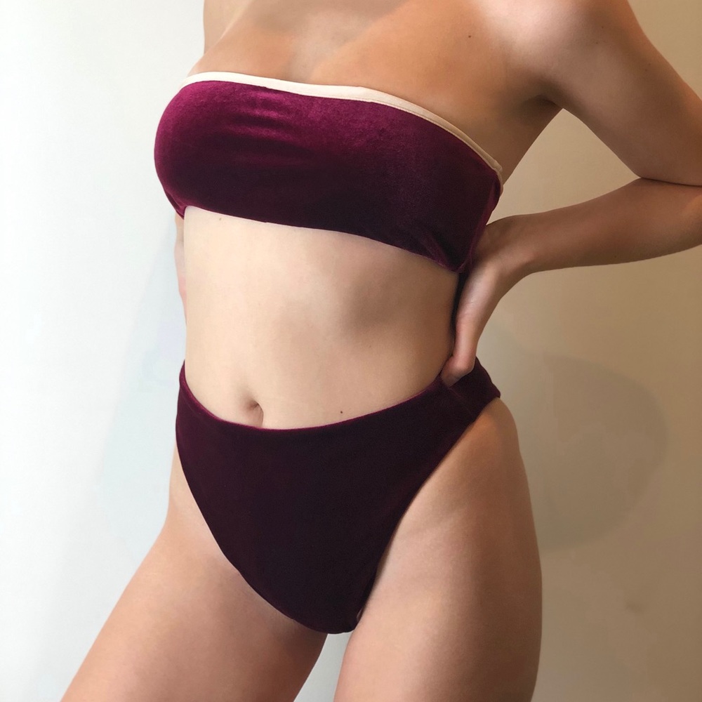 L.A. Hearts High Waisted Velvet Bikini by PacSun